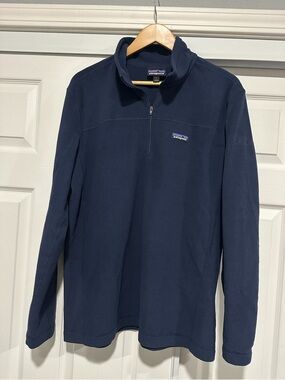 Patagonia Navy Half-Zip Fleece Pullover